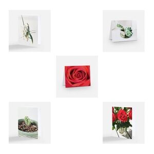 🌹 set of five cards